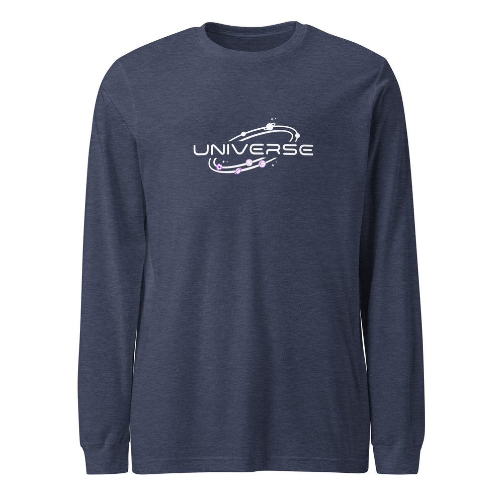 Dame Universe Heather Navy Unisex Long Sleeve Tee