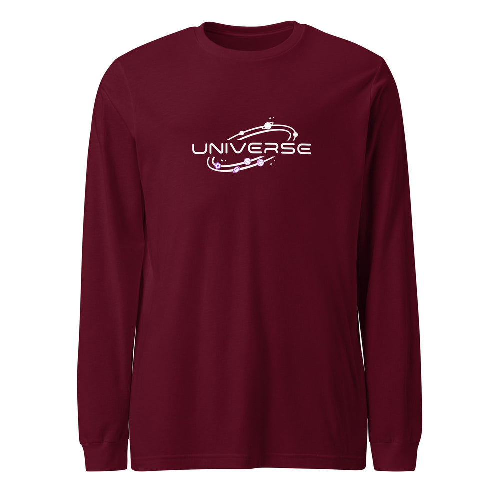 Dame Universe Maroon Unisex Long Sleeve Tee