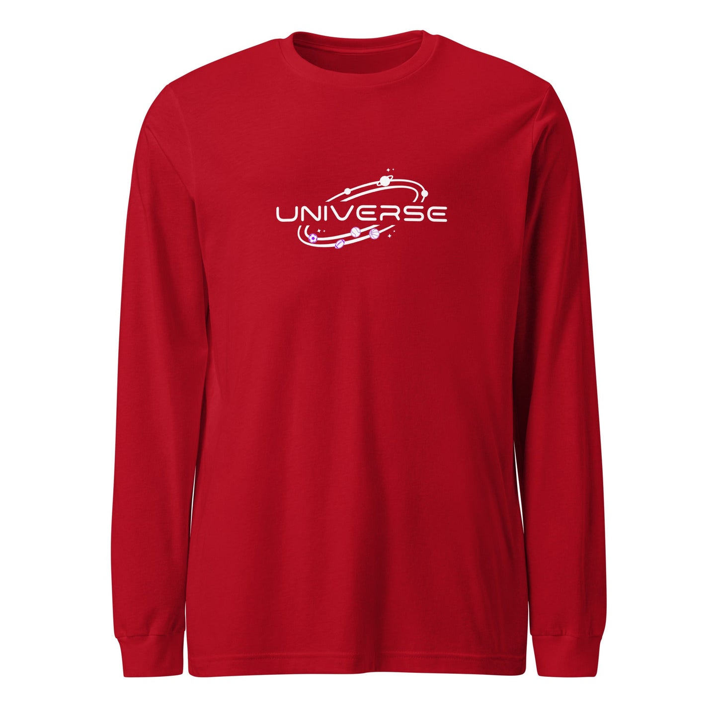 Dame Universe Red Unisex Long Sleeve Tee